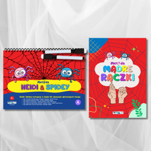 Zestaw „Heidi i Spidey” + „Metoda Madre Raczki” – innowacyjne ćwiczenia dla treningu mózgu + zmazywalne markery