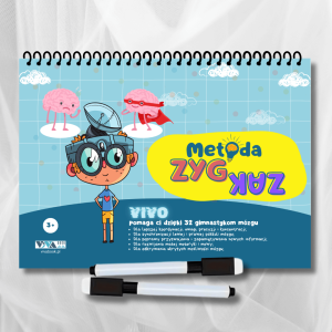 Metoda Zyg-Zak – innowacyjne ćwiczenia dla treningu mózgu + 2 zmazywalne markery