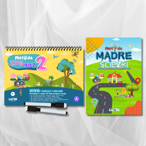 Zestaw „Metoda Zyg-Zak 2” + „Metoda Madre Sciezki” – innowacyjne ćwiczenia dla treningu mózgu + zmazywalne markery