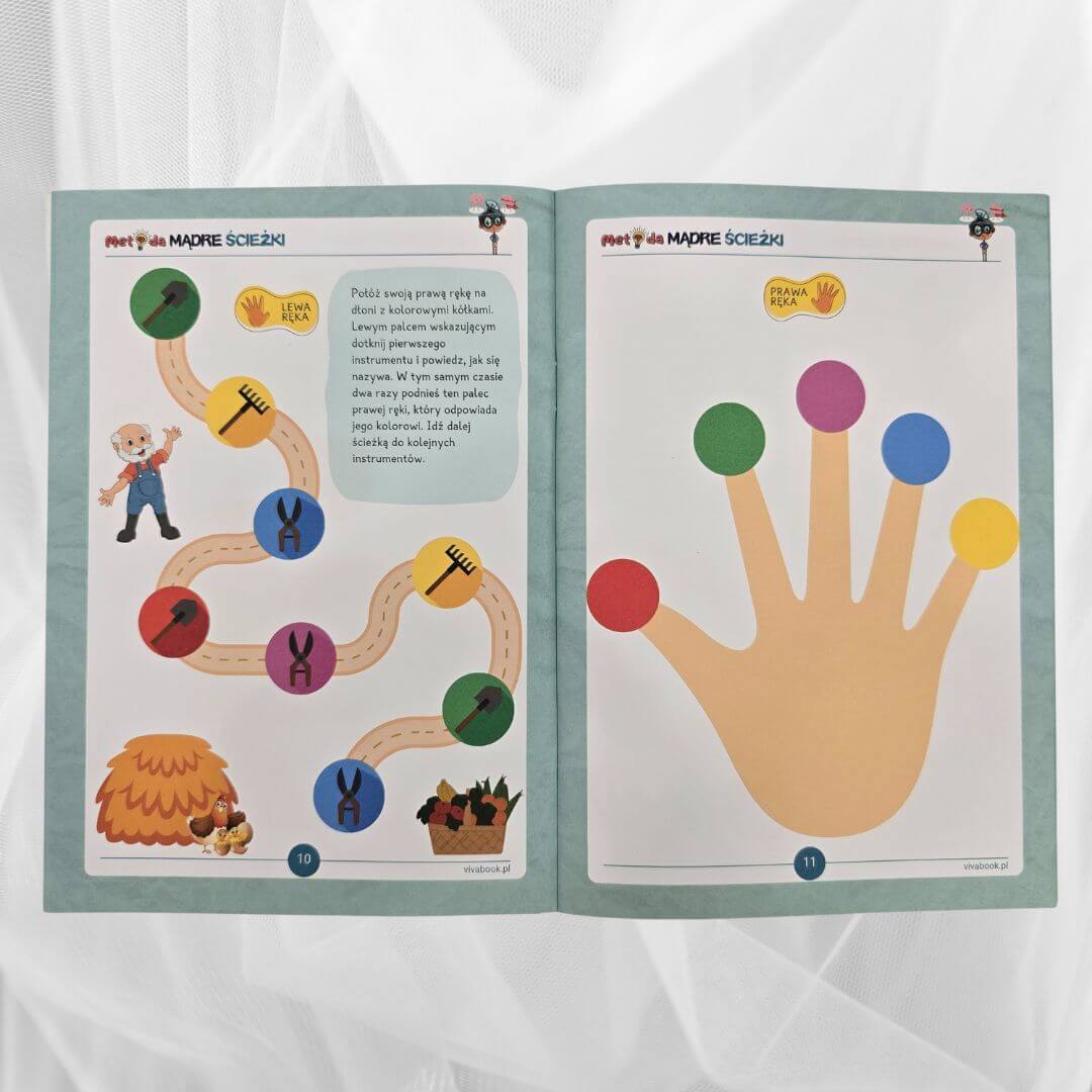 Metoda Mądre Ścieżki – Ćwiczenia dla mózgu obiema rękami, 4–104 lata, 48 stron, format A5 - obrazek 7