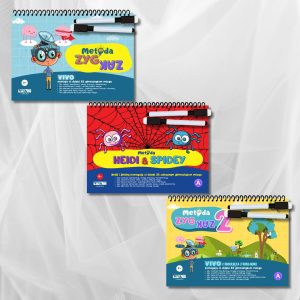 Potrójny zestaw „Gimnastyka dla mózgu” – Heidi i Spidey + Zyg-Zak 2 + Zyg-Zak