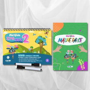 Zestaw „Metoda Zyg-Zak 2” + „Metoda Mądre Palce” – innowacyjne ćwiczenia dla treningu mózgu + zmazywalne markery