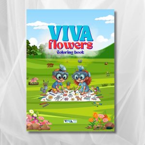 Viva Flowers – kolorowanka, 28 stron, A5