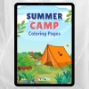 Summer Camp Coloring Book – Letni obóz: Kolorowanki, kreatywność i relaks, dla dzieci 3+, Cyfrowy plik PDF do druku (A4)